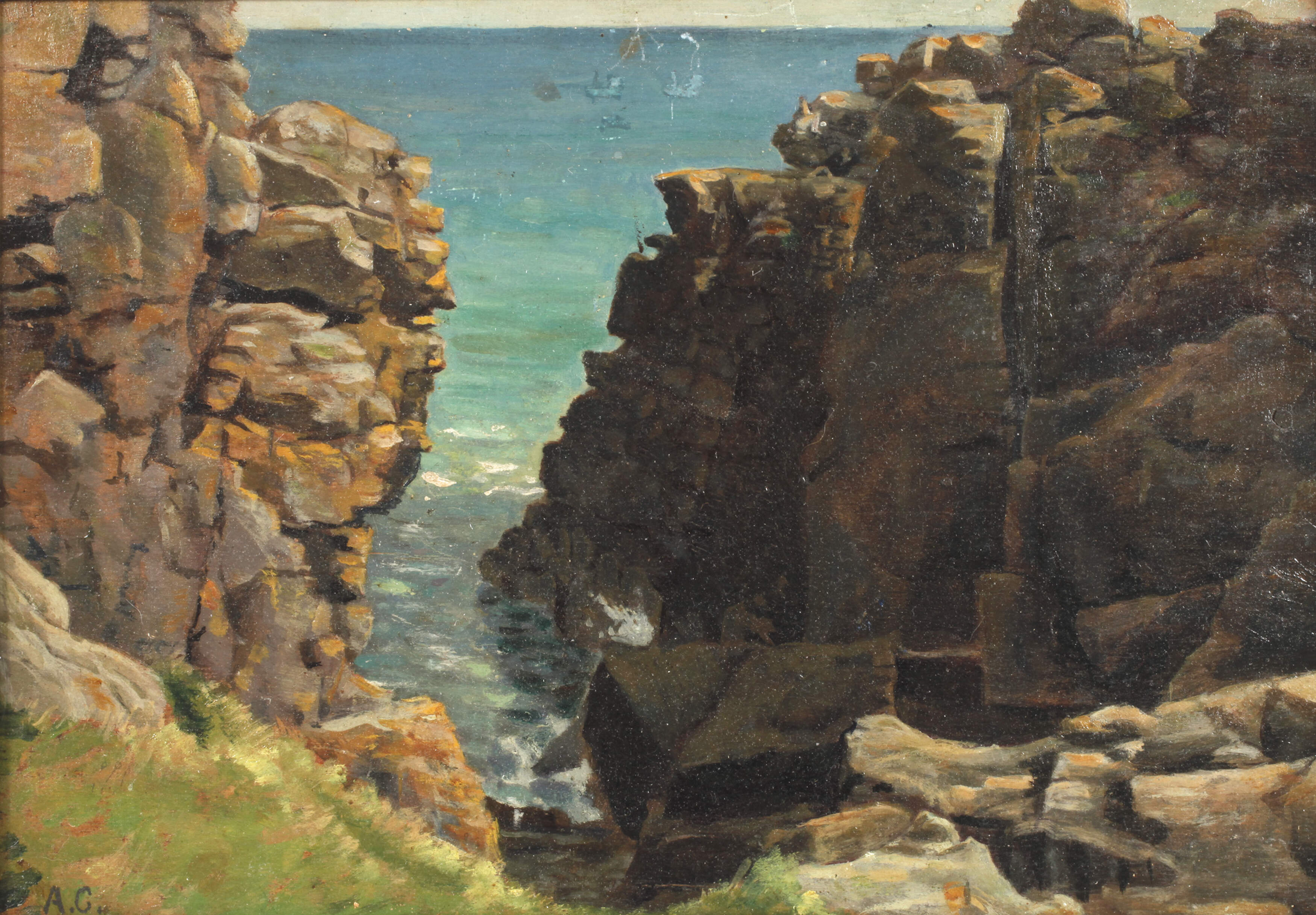 Sommerliche Steilküste