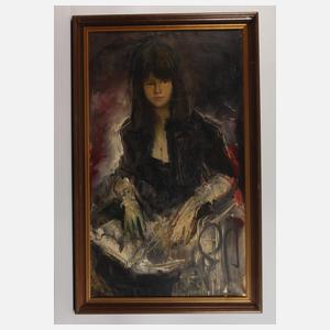 Friedrich von Bömches, "Portrait eines Mädchens"