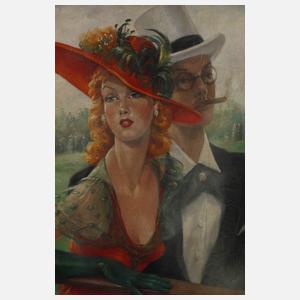 Jean Gabriel Domergue, Elegantes Paar