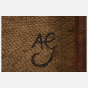 Adolf Glatte, Moorlandschaft mit blühender Heide