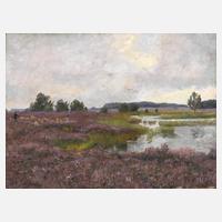 Adolf Glatte, Moorlandschaft mit blühender Heide111
