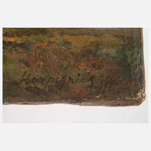 Henri Joseph Harpignies, attr., Flusslandschaft