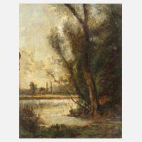 Henri Joseph Harpignies, attr., Flusslandschaft111