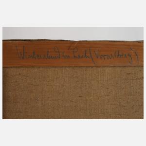 Erwin Kettemann, "Winterabend in Lech"