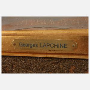 Georges Lapchine, Fischerboote vor Stadtkulisse