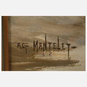 Albert Mantelet, Winterliche Landstraße