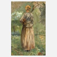 Hermann Pleuer, "Frau mit Rechen"111