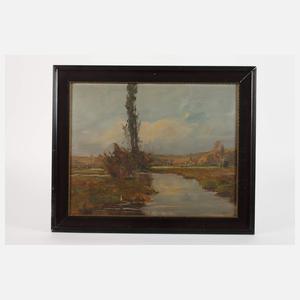 G. Rau, Sommerliche Flusslandschaft