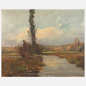 G. Rau, Sommerliche Flusslandschaft