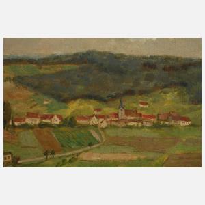 Willy Schaller, attr., "Fränkische Landschaft bei Nürnberg"