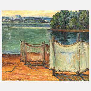 Jochen Stumpf, Fischernetze am Seeufer