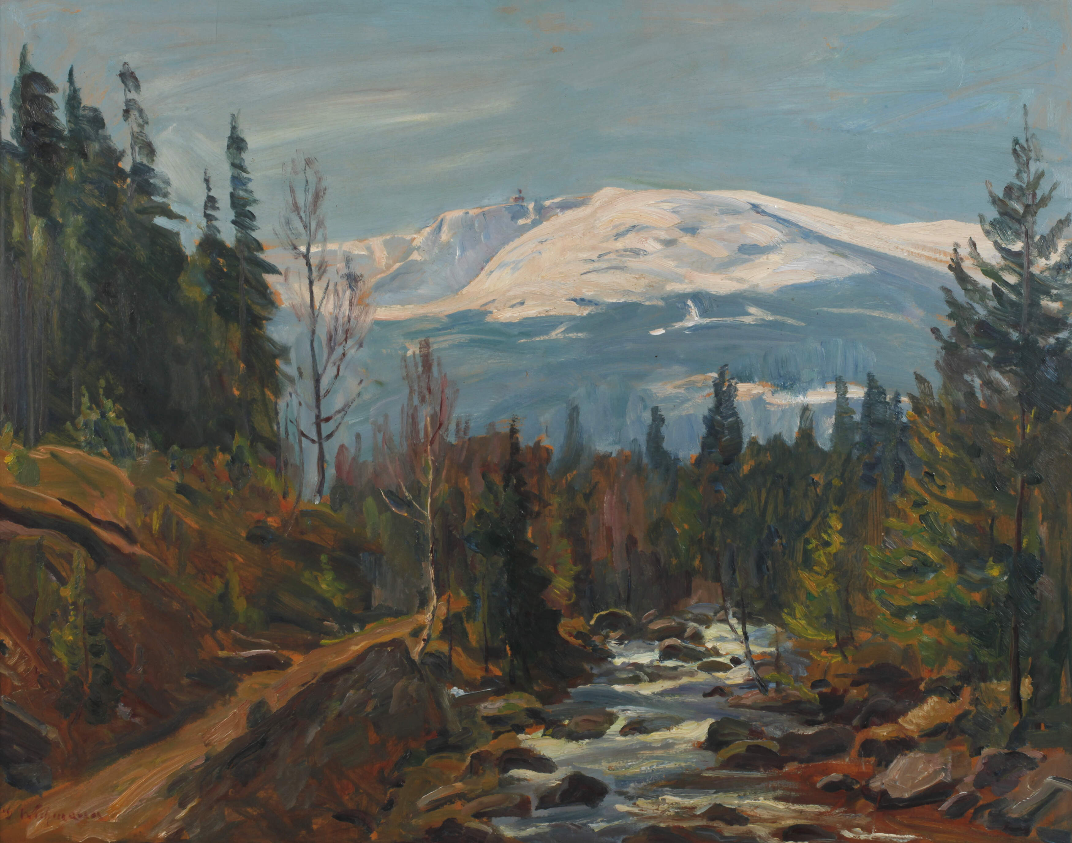 Georg Wichmann, Blick zum Riesengebirge