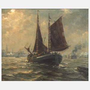 Paul Wolde, Segler im Hamburger Hafen