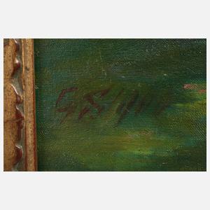 Spätsommerlandschaft mit Vogelbeerbaum