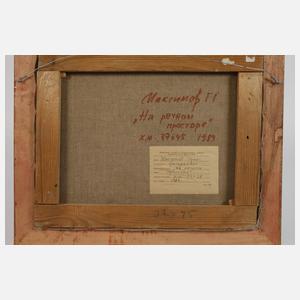 Paar russische impressionistische Landschaften