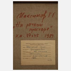 Paar russische impressionistische Landschaften