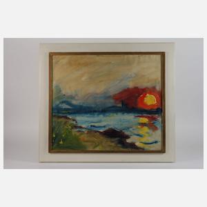 Fritz Ketz, "Sonnenuntergang am Limfjord"