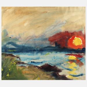Fritz Ketz, "Sonnenuntergang am Limfjord"