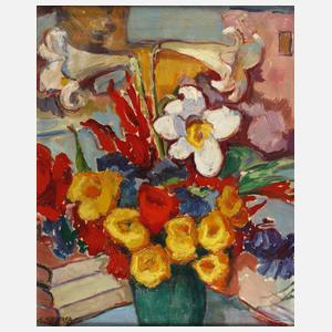 Albert Schellerer, "Stilleben mit Kallas"