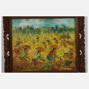 Maria Tjui, Balinesische Reisbauern