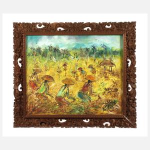 Maria Tjui, Balinesische Reisbauern