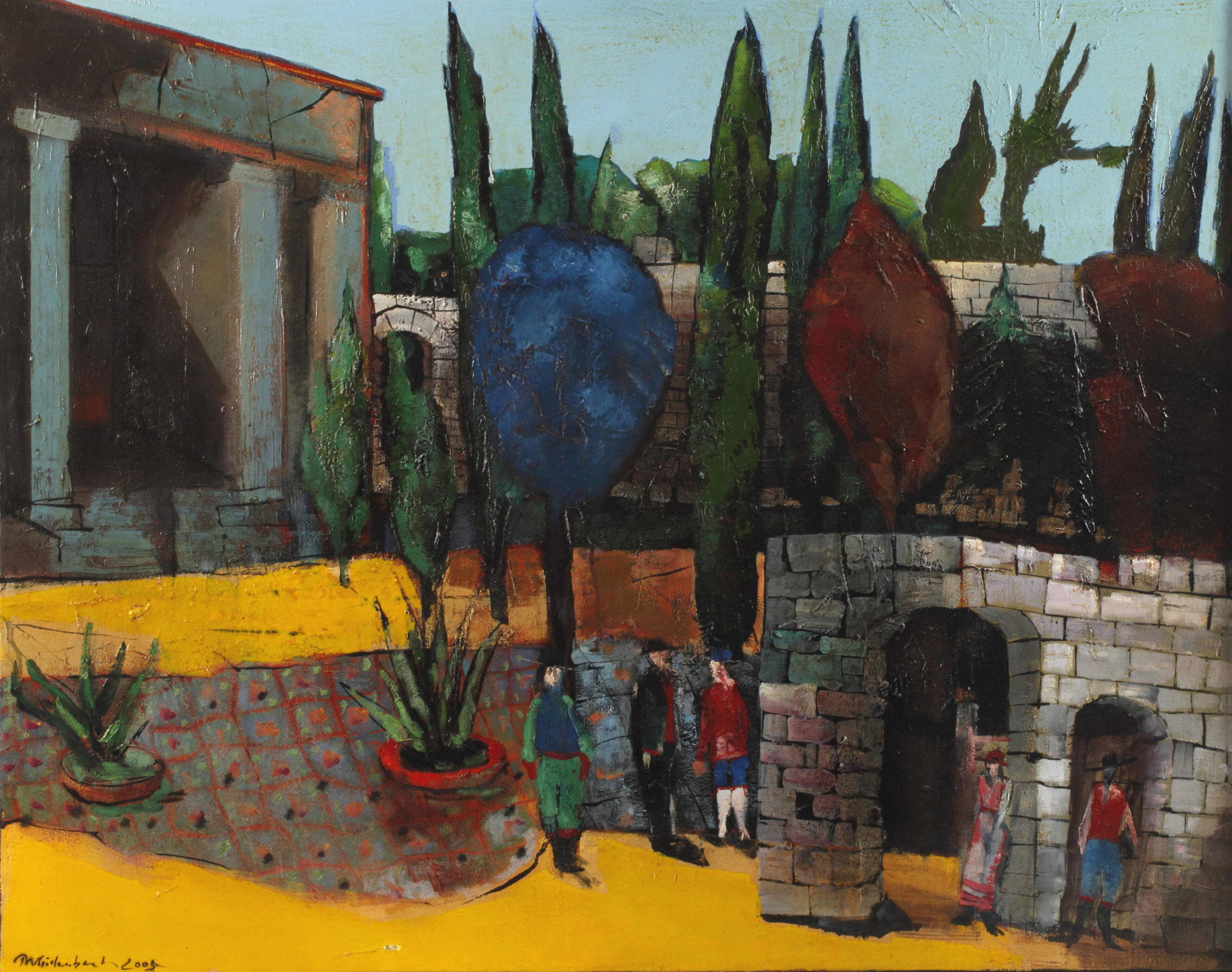 Dieter Weidenbach, "Musikanten im Garten"