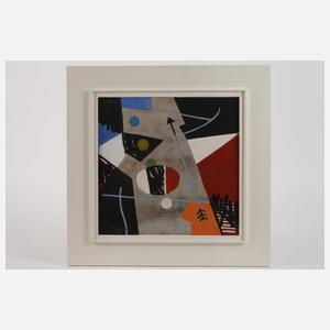 Kurt Bunge, Abstrakte Komposition mit Pfeil