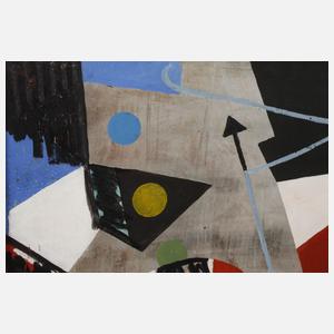 Kurt Bunge, Abstrakte Komposition mit Pfeil