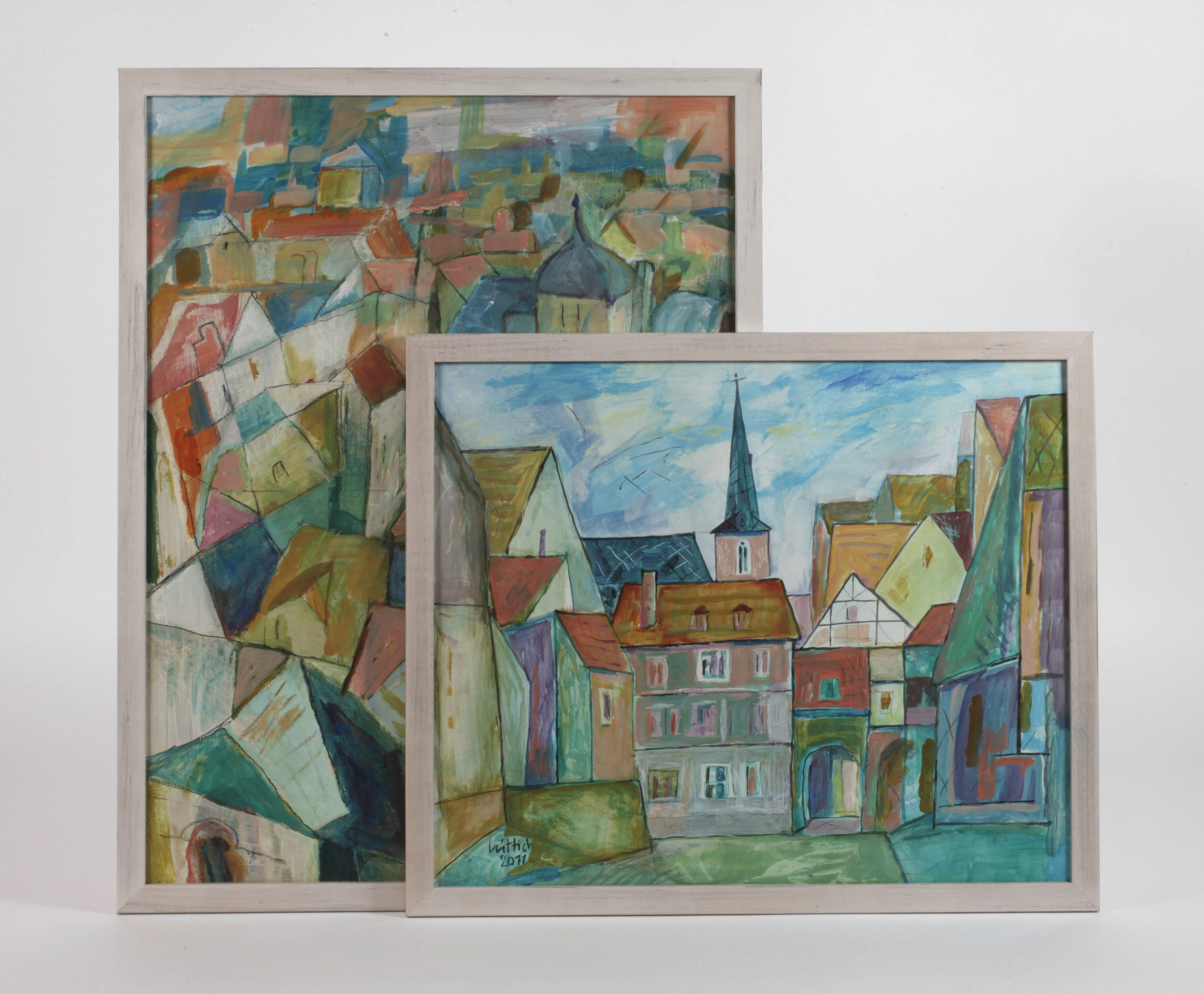 Christian Lüttich, Paar Stadtansichten