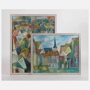 Christian Lüttich, Paar Stadtansichten