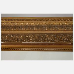 Paar große Goldstuckleisten Spätbiedermeier