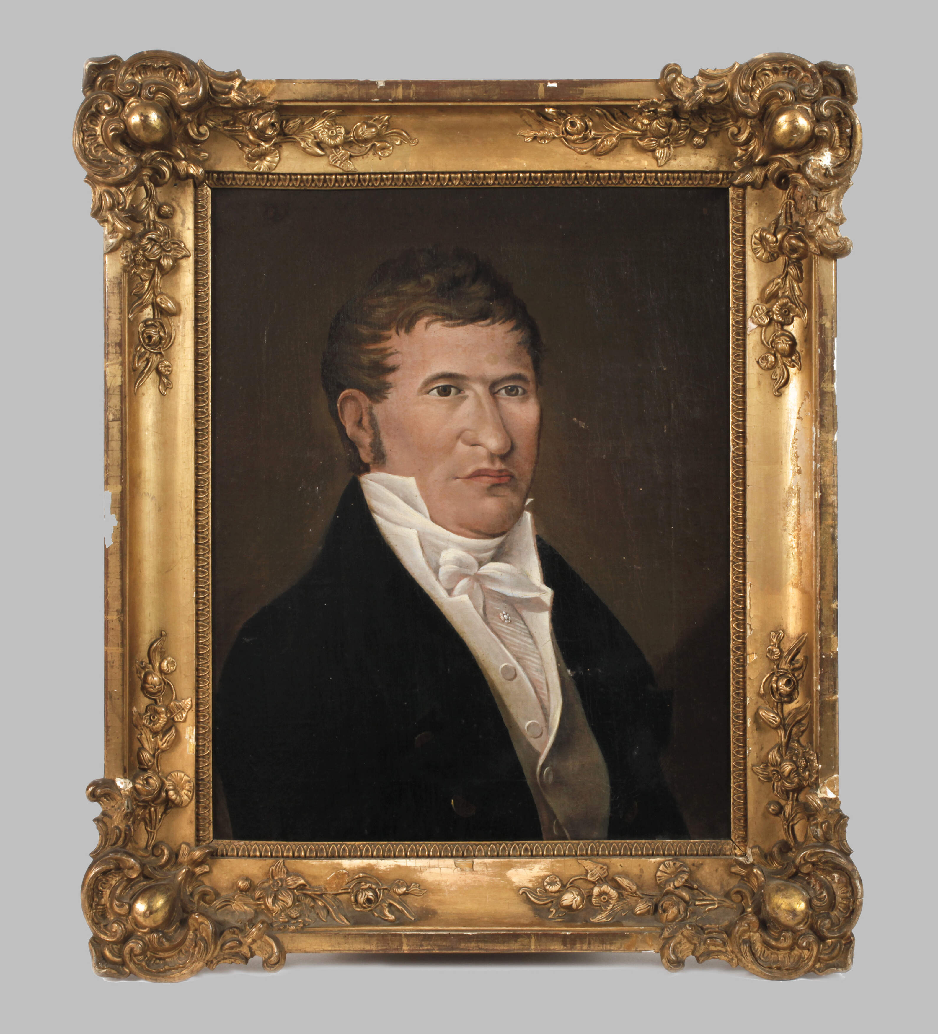 Biedermeier-Goldstuckrahmen