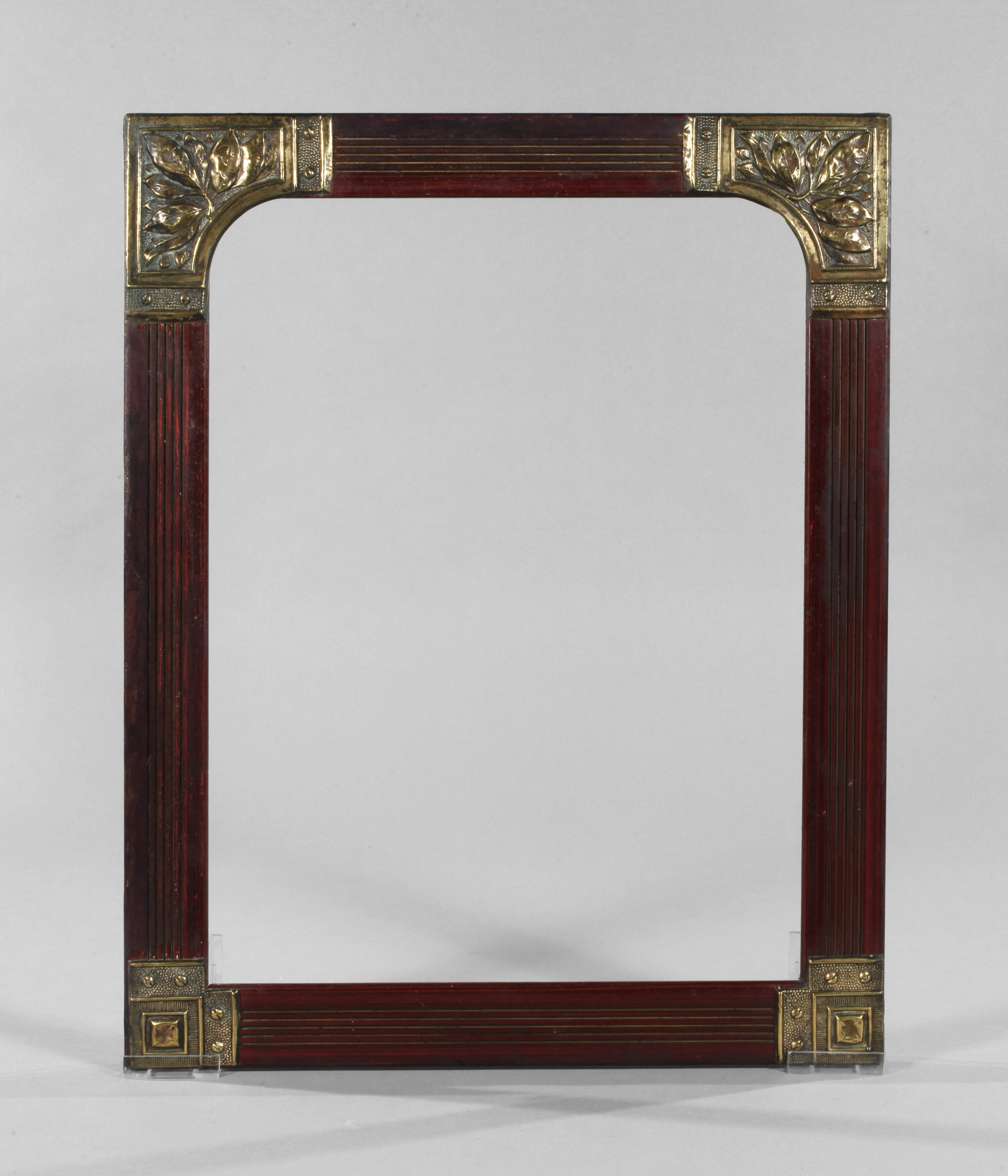 Rahmen mit Messingbeschlägen Jugendstil