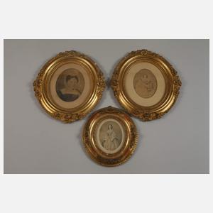 Konvolut ovale Rahmen