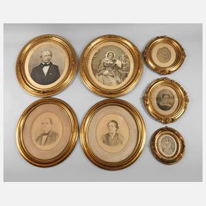 Konvolut ovale Rahmen