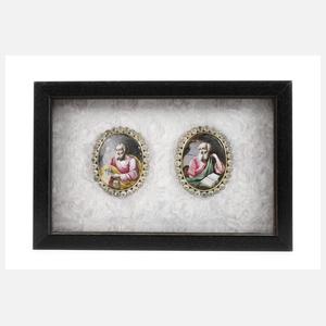 Zwei barocke Emaillearbeiten