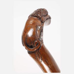 Geschnitzter Spazierstock