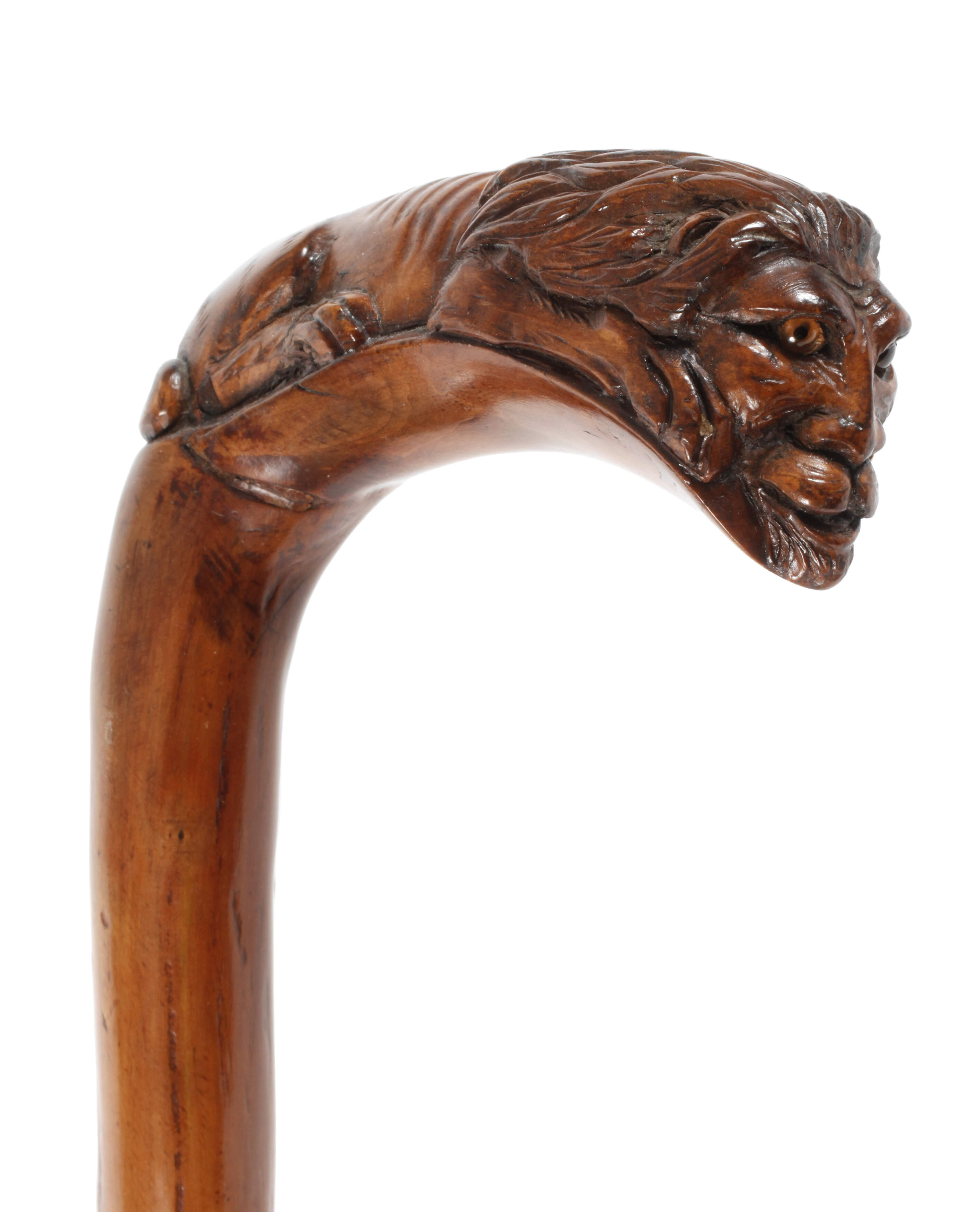 Geschnitzter Spazierstock