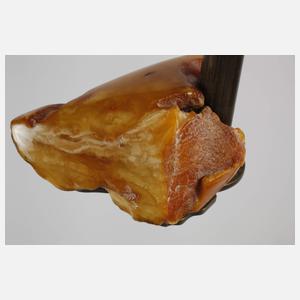 Kerzenständer mit Bernstein