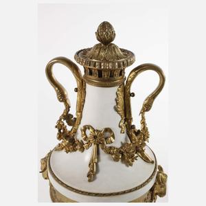 Paar klassizistische Amphorenvasen