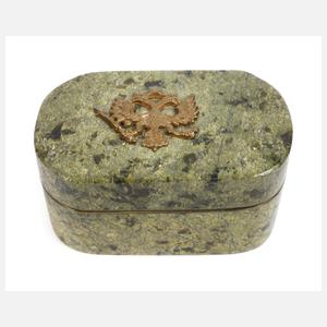 Deckeldose Serpentin