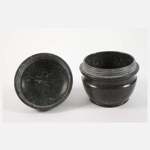 Deckeldose Serpentin