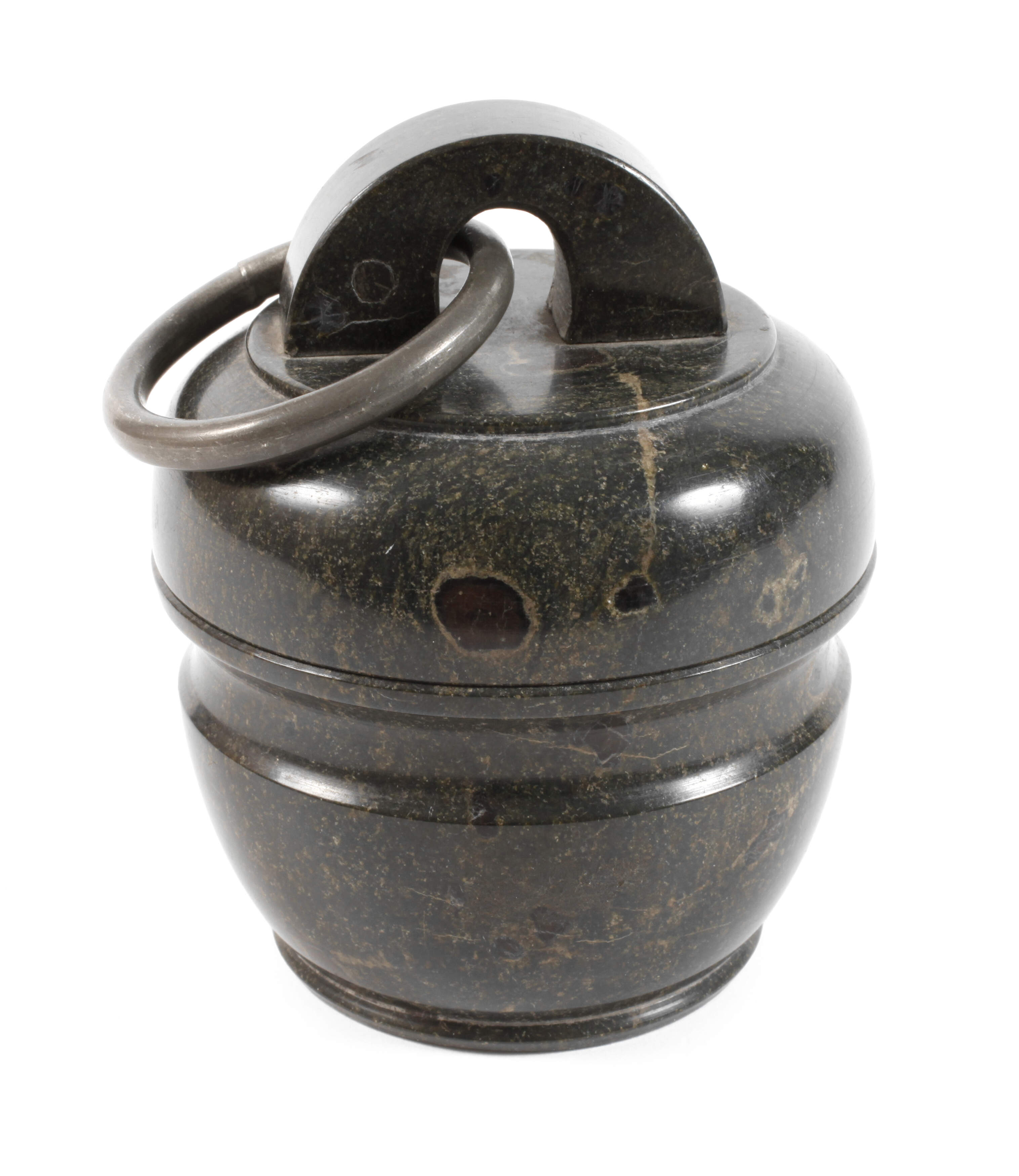 Deckeldose Serpentin