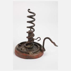 Vier historische Handleuchter