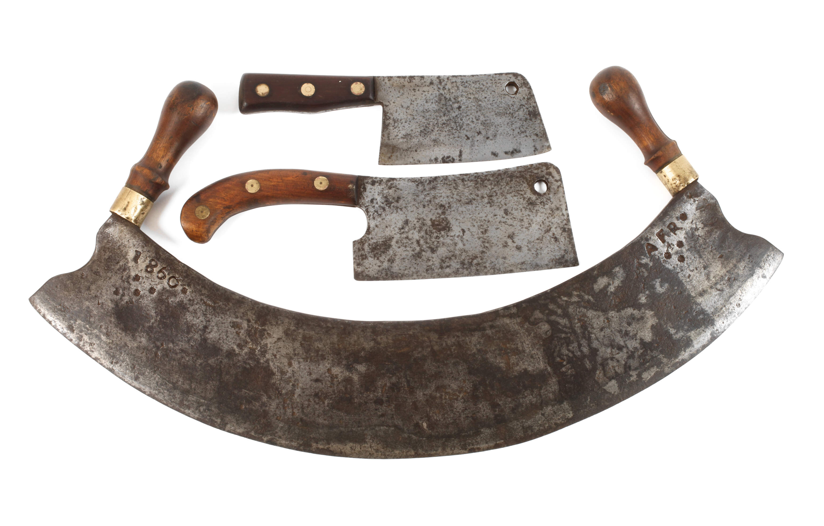 Drei historische Küchenbeile