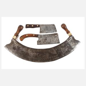 Drei historische Küchenbeile