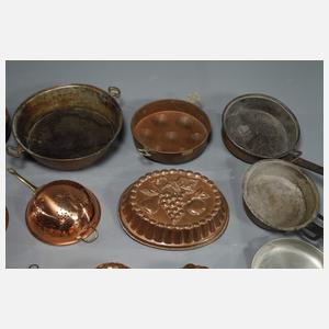 Großes Konvolut Küchenkupfer