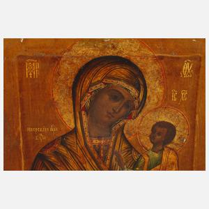 Marienikone im Silberoklad