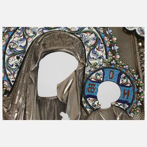 Marienikone im Silberoklad