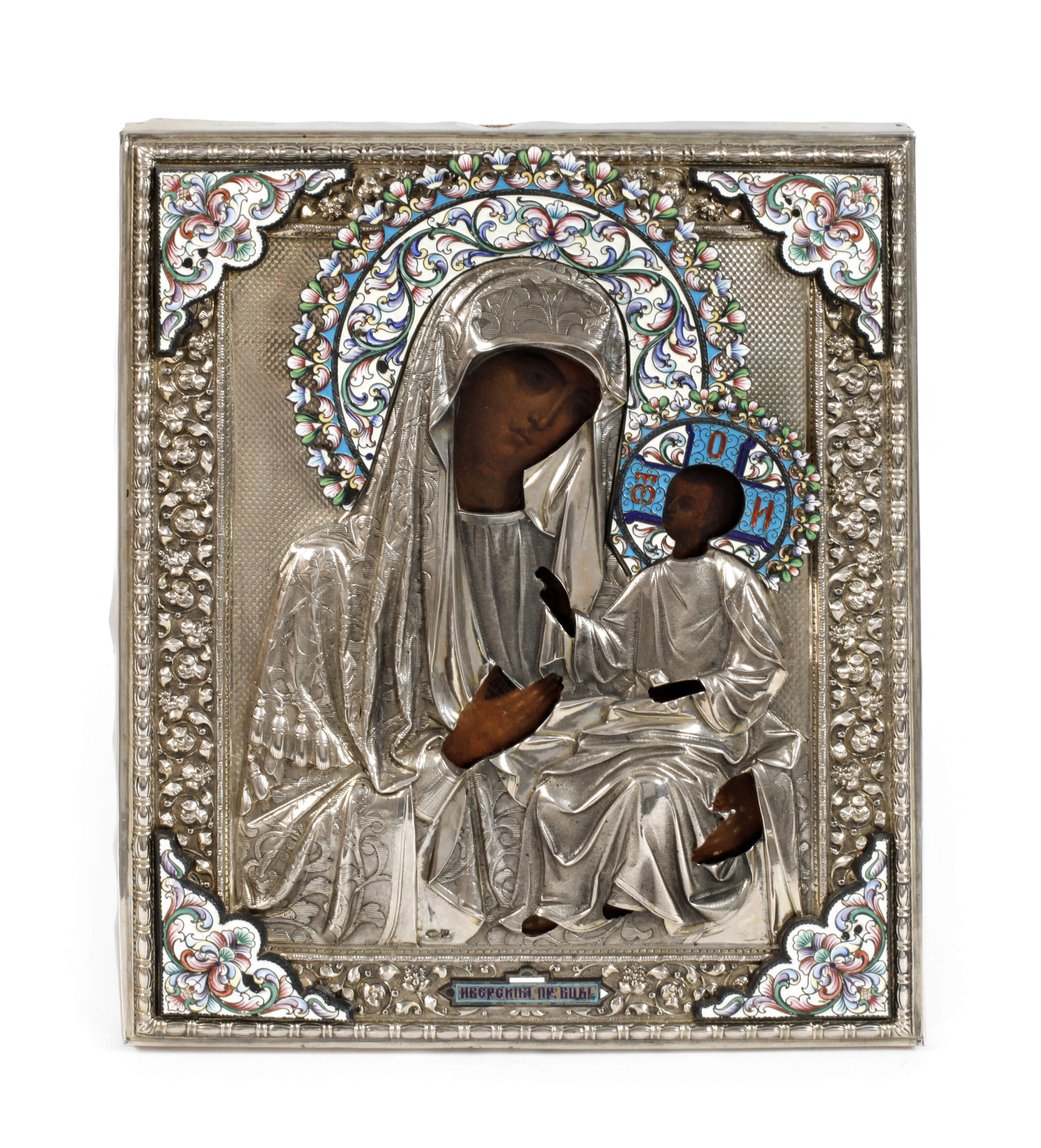 Marienikone im Silberoklad